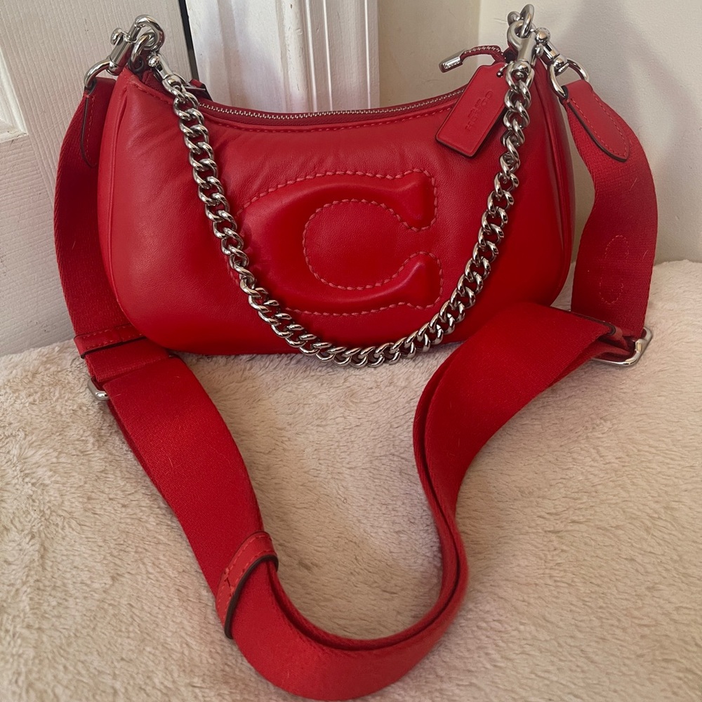 Coach Teri Shoulder Bag With Signature Quilting EUC - Picture 8 of 14